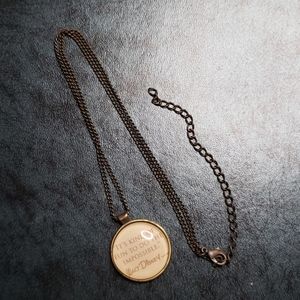 Vintage-Style Walt Disney Quote Bubble Necklace